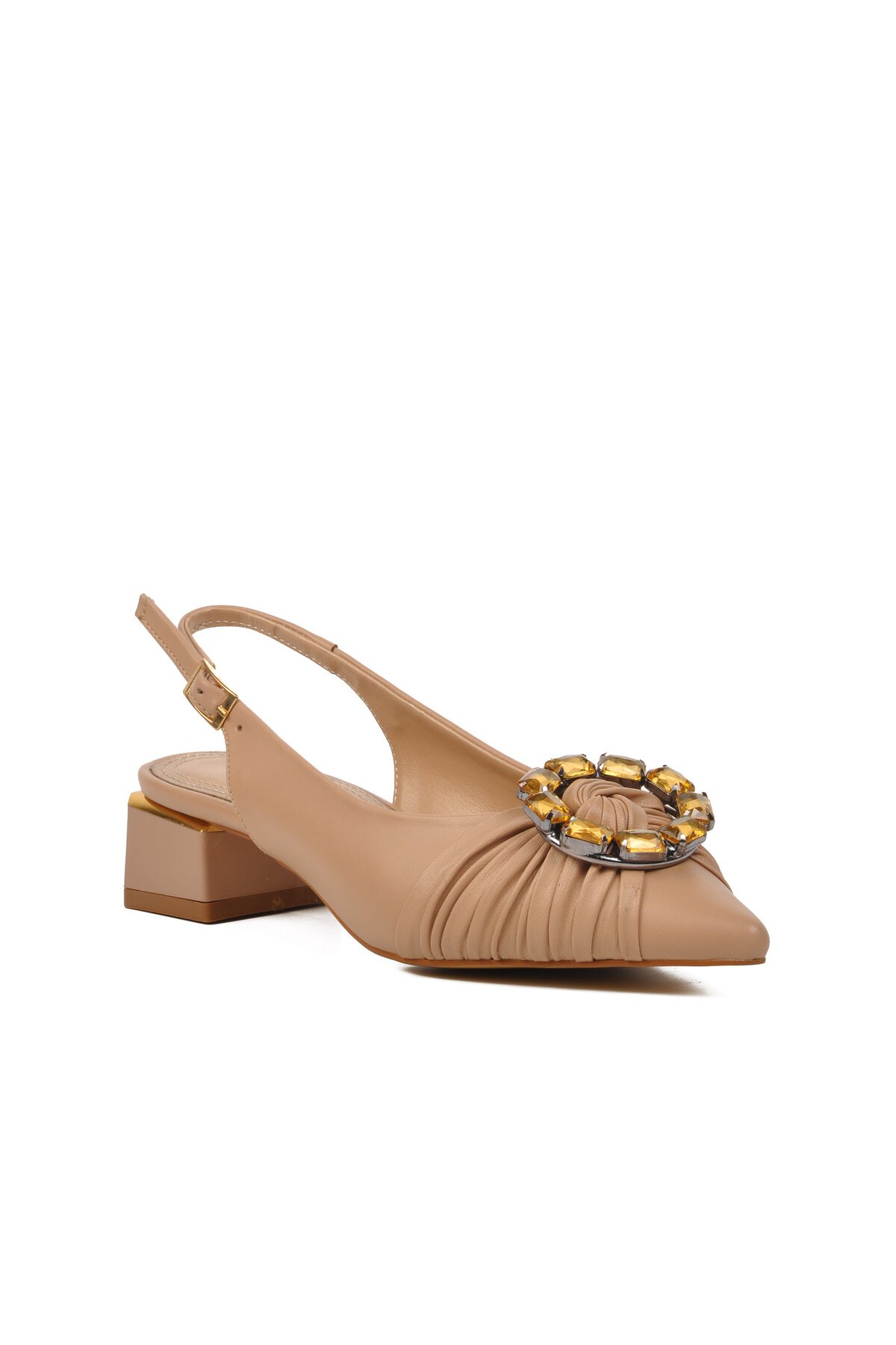 Ayakmod Bej Kadın Abiye Ayakkabı