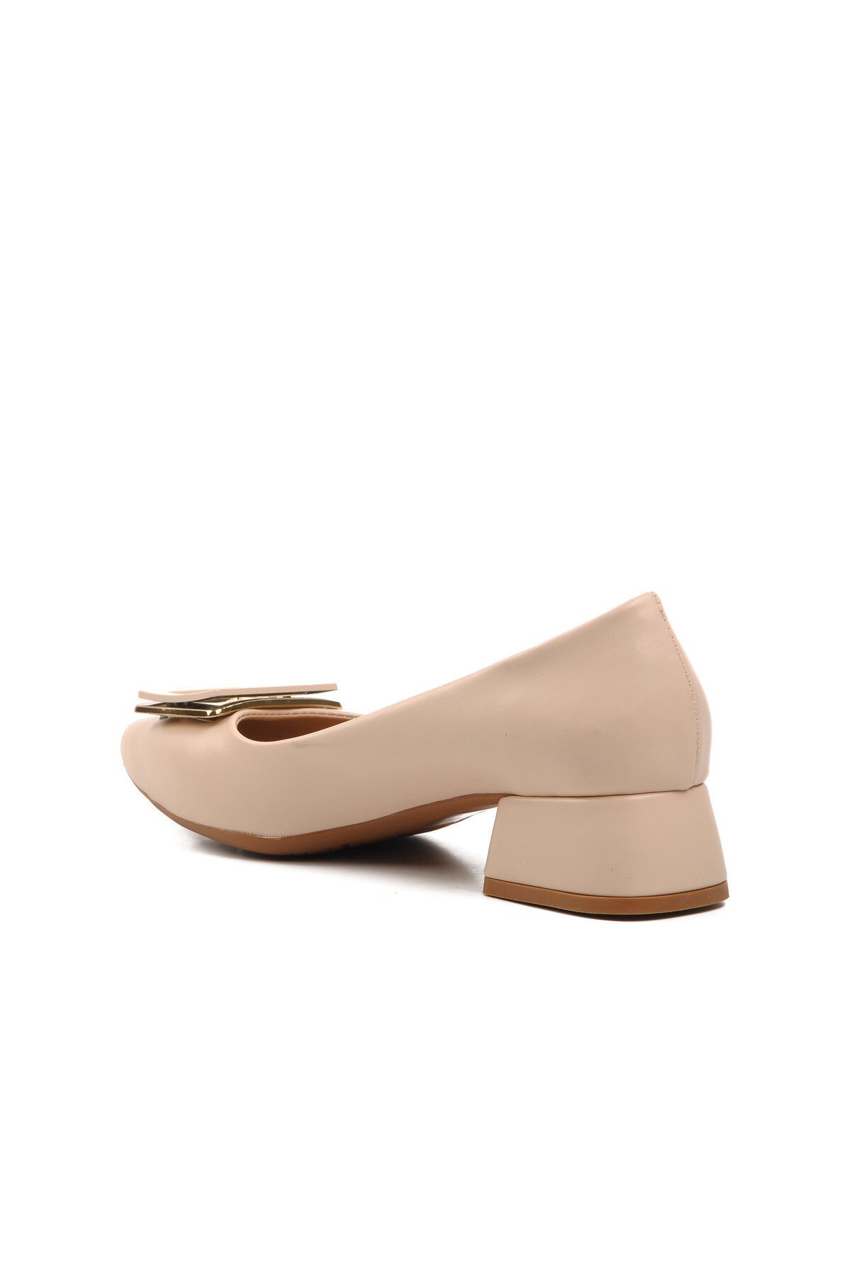 Ayakmod Bej Kadın Topuklu Ayakkabı