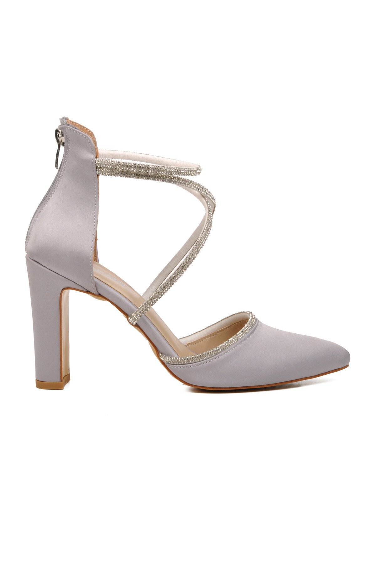Ayakmod Gümüş Kadın Abiye Ayakkabı