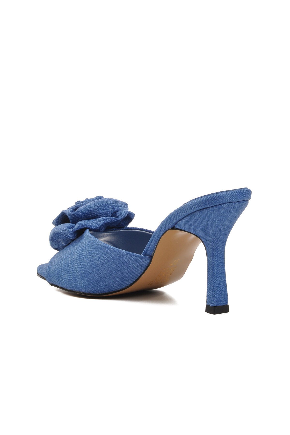 Ayakmod Mavi Kadın Topuklu Terlik
