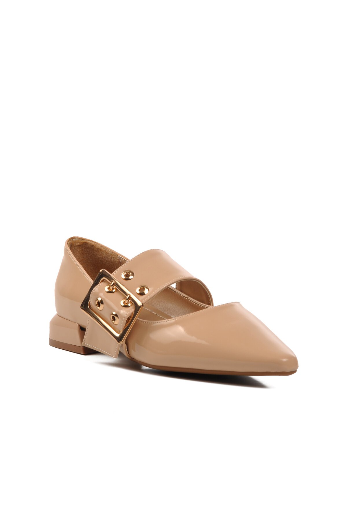 Ayakmod Nude Rugan Kadın Abiye Ayakkabı