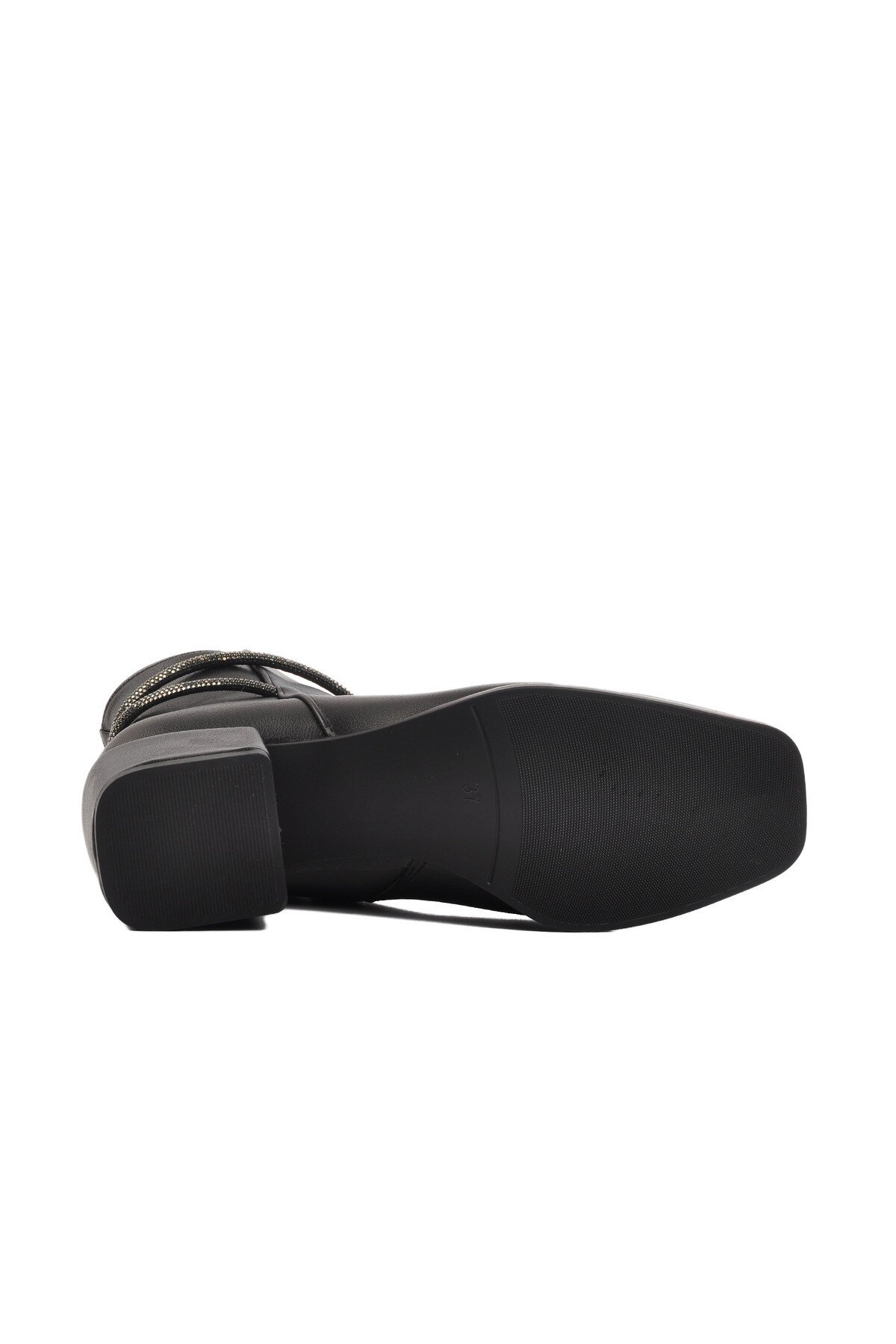 Ayakmod Siyah Cilt Kadın Bot