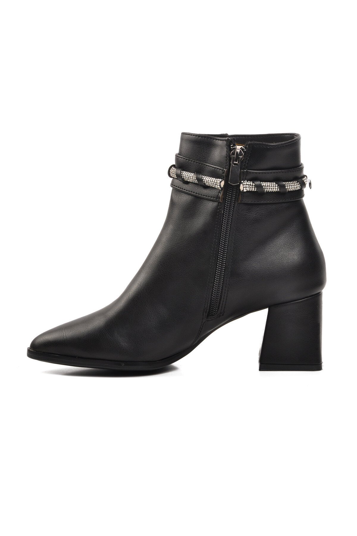 Ayakmod Siyah Cilt Kadın Bot