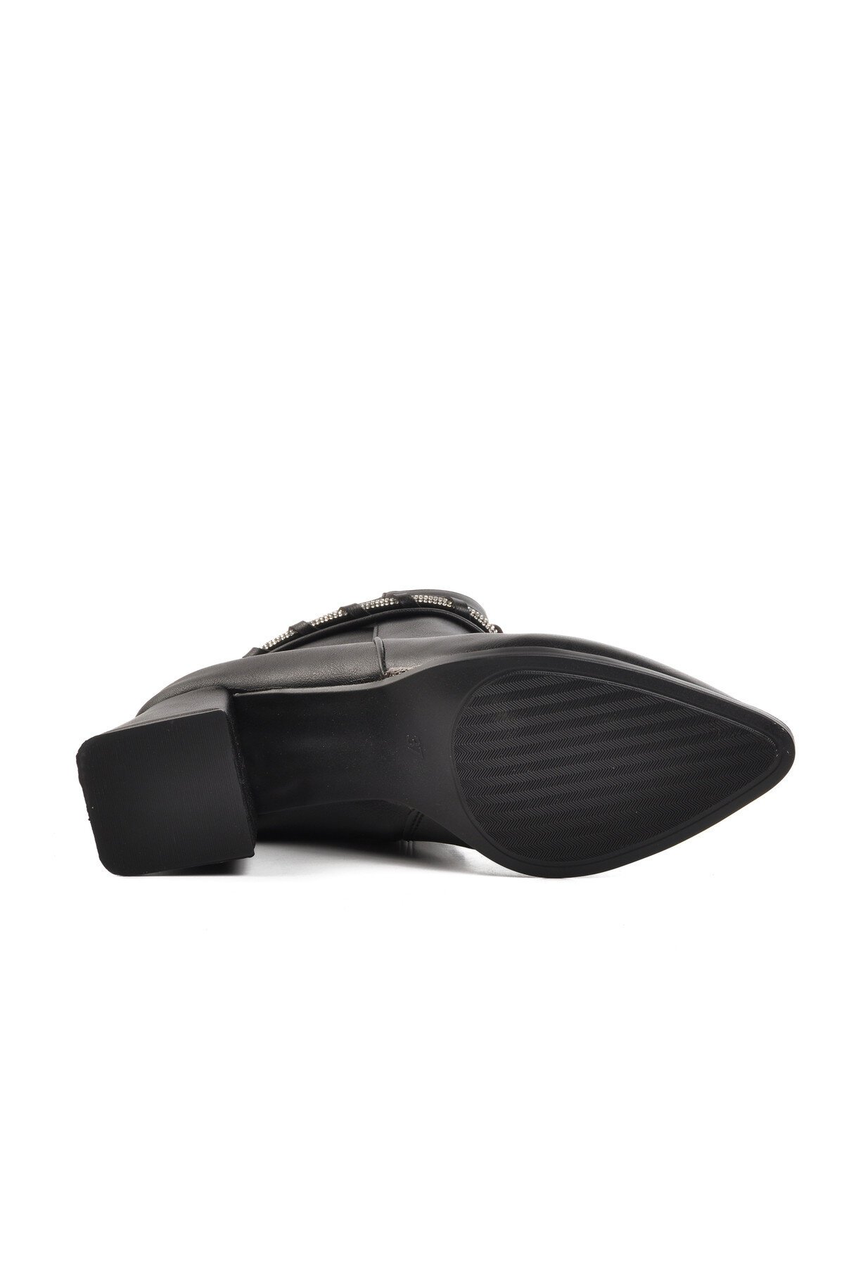 Ayakmod Siyah Cilt Kadın Bot
