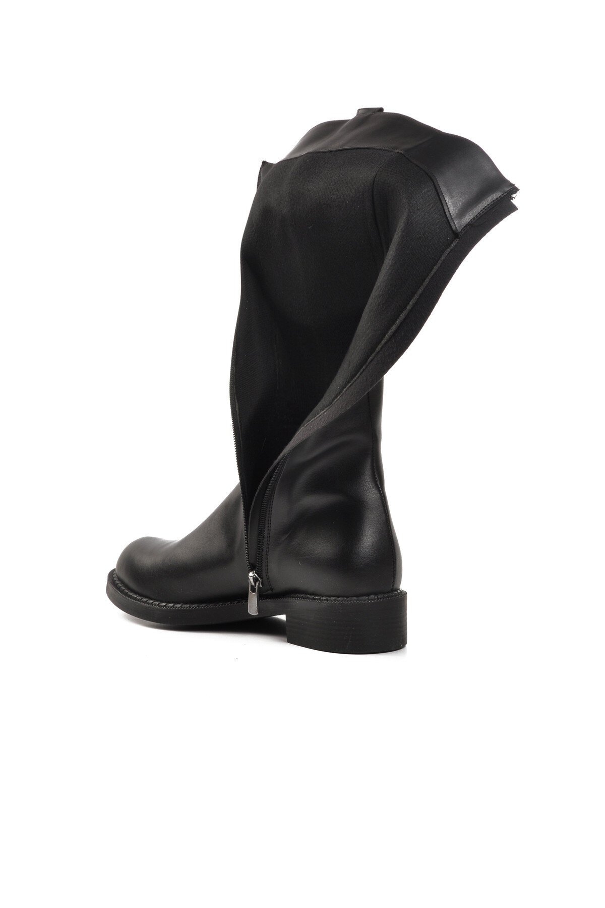 Ayakmod Siyah Cilt Kadın Çizme