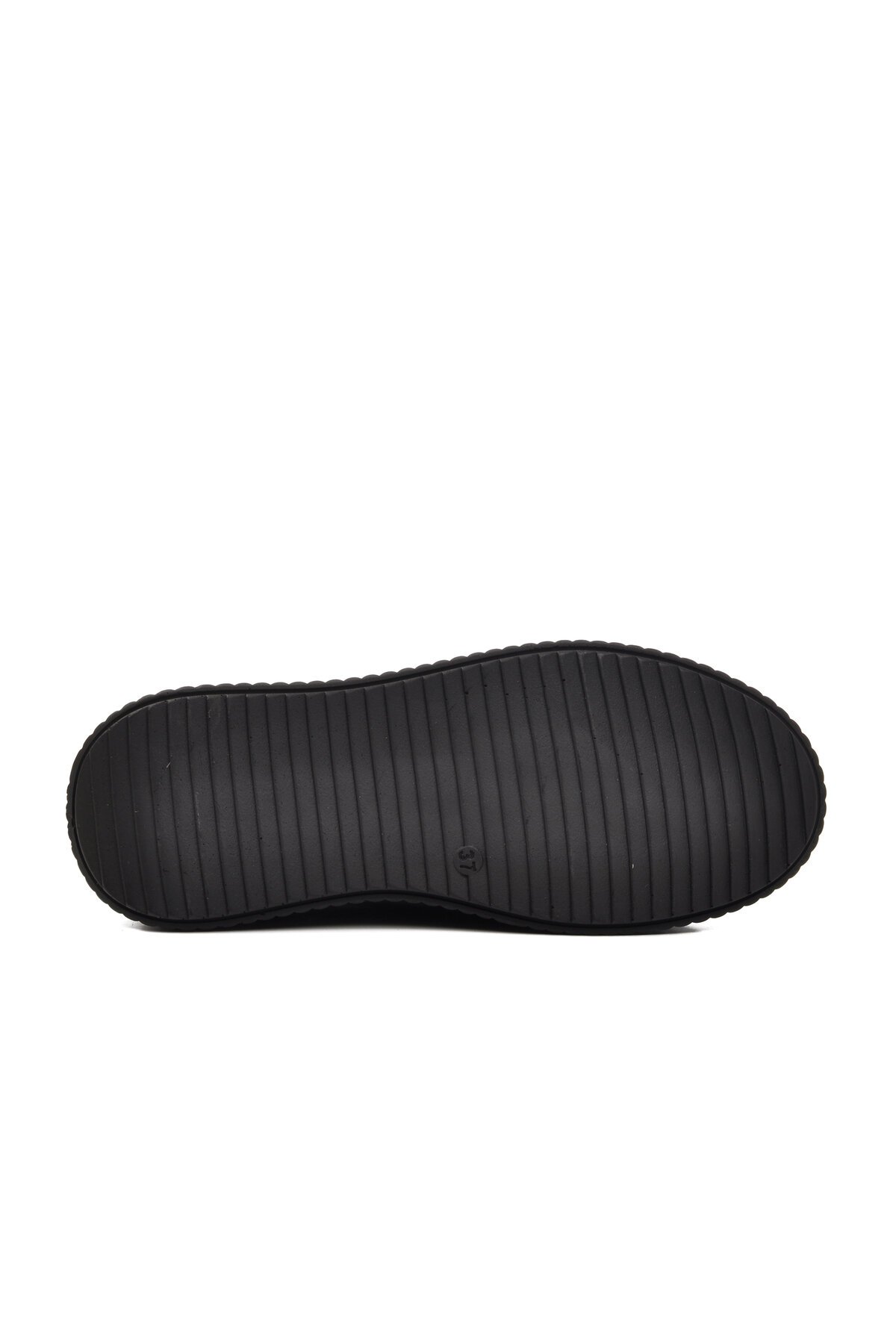 Ayakmod Siyah Cilt Kadın Günlük Ayakkabı