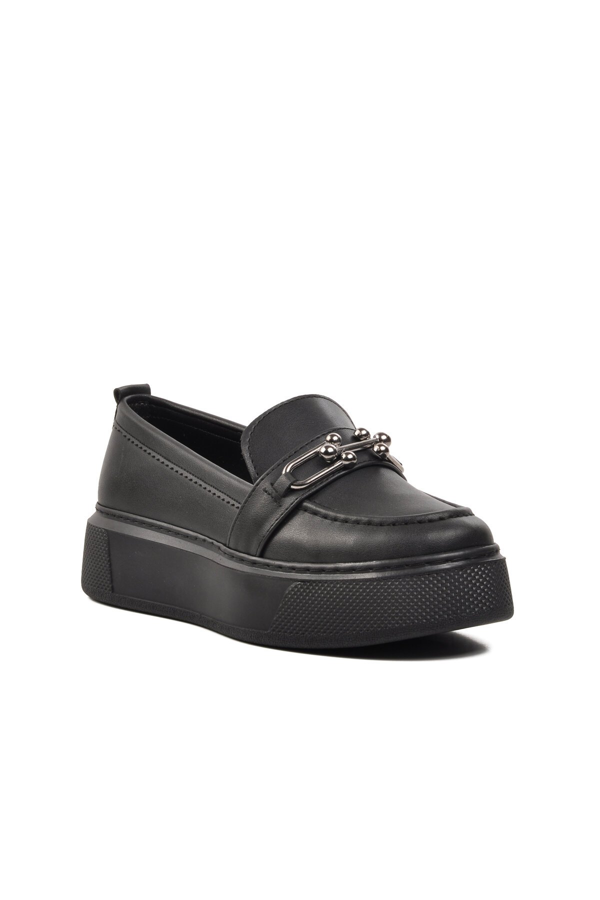 Ayakmod Siyah Kadın Loafer Ayakkabı