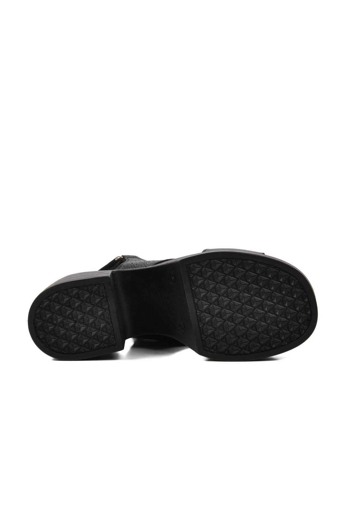 Ayakmod Siyah Kadın Topuklu Sandalet