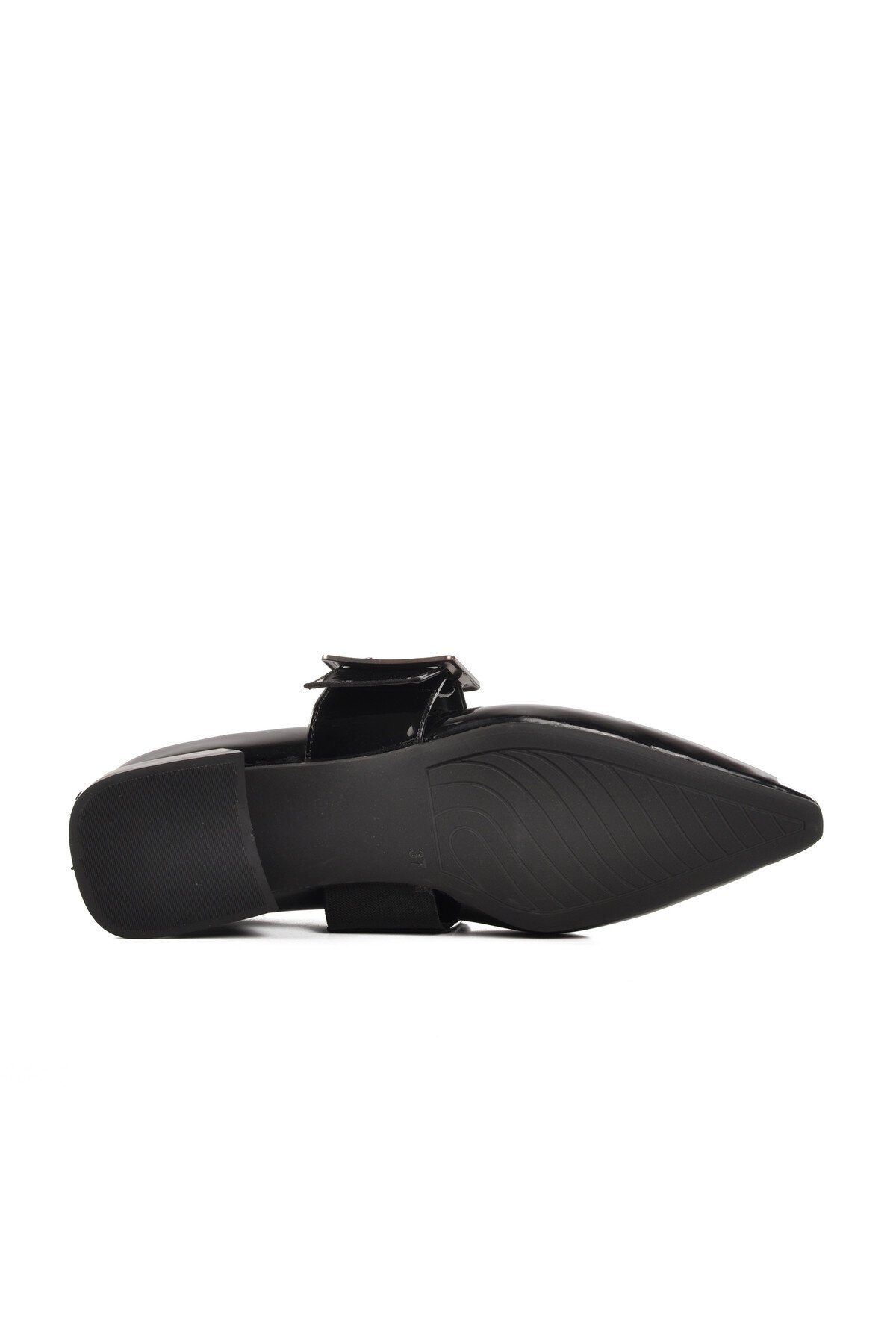 Ayakmod Siyah Rugan Kadın Abiye Ayakkabı