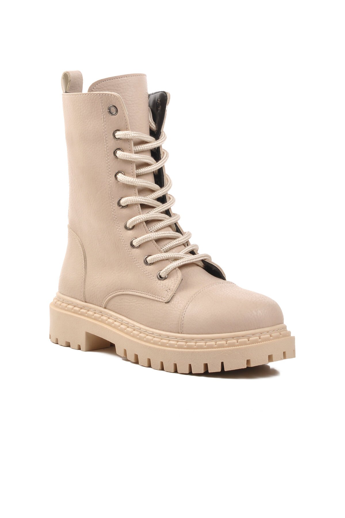 Ayakmod Bej Süet Kadın Bot