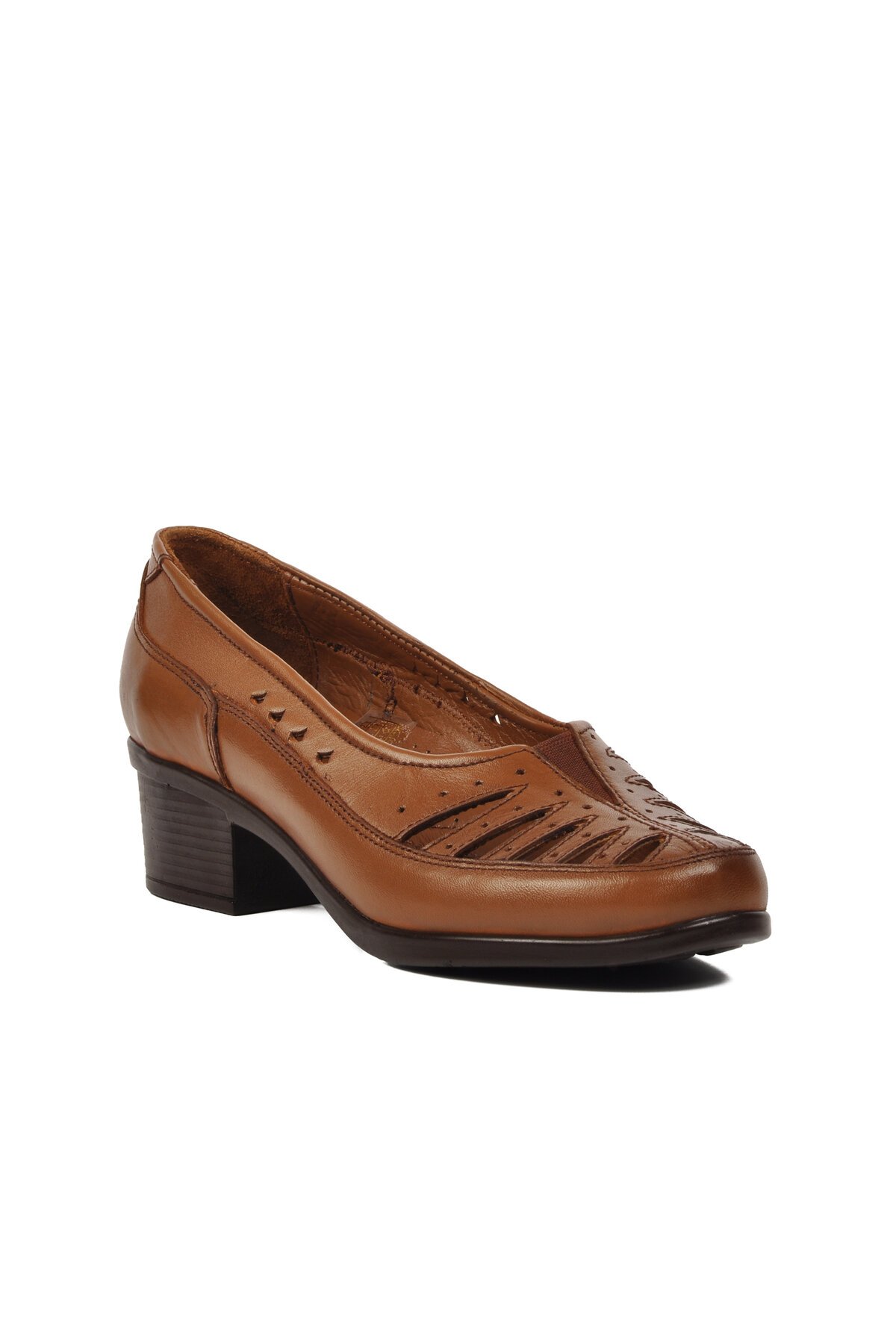 Ayakmod Taba Kadın Topuklu Ayakkabı
