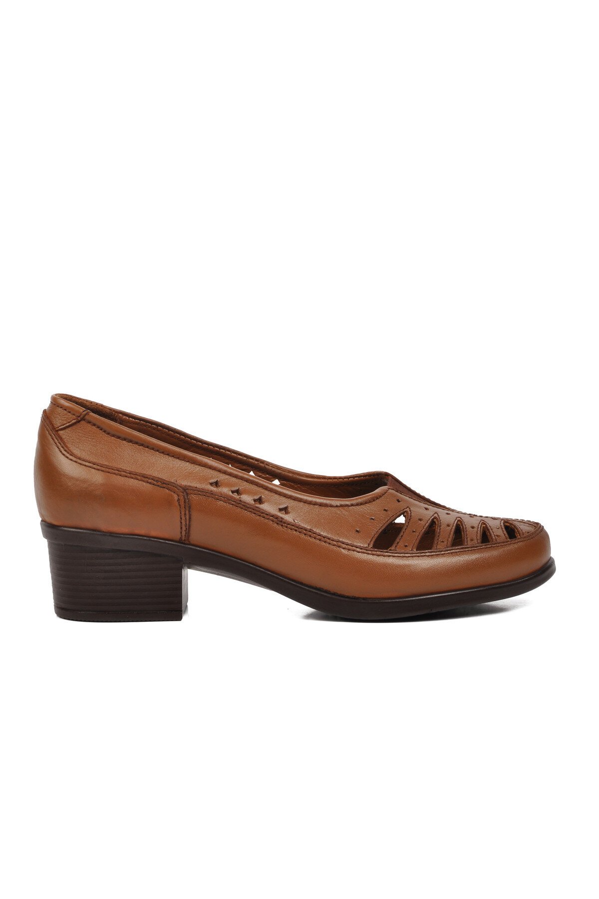 Ayakmod Taba Kadın Topuklu Ayakkabı