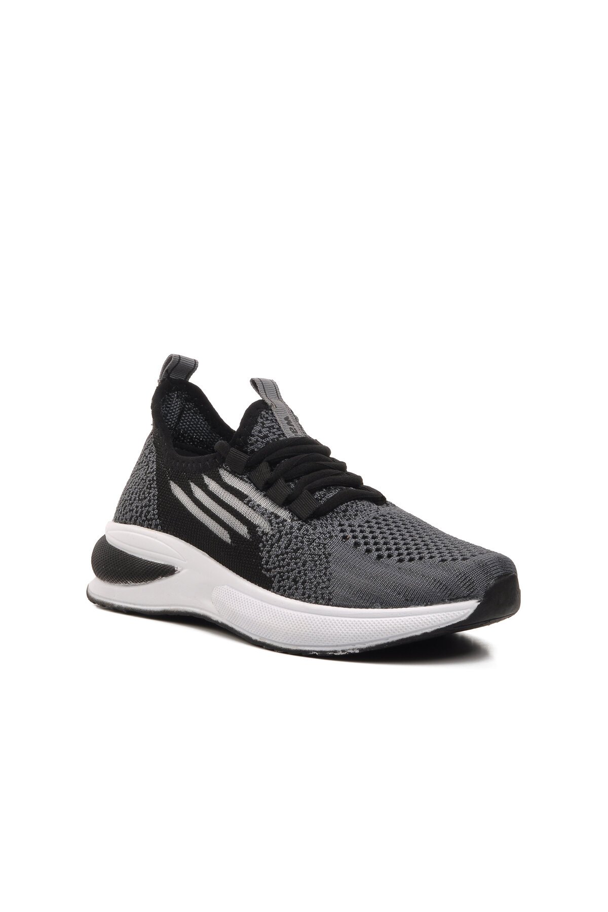 Walkway Siyah-Beyaz-Füme Çocuk Spor Ayakkabı