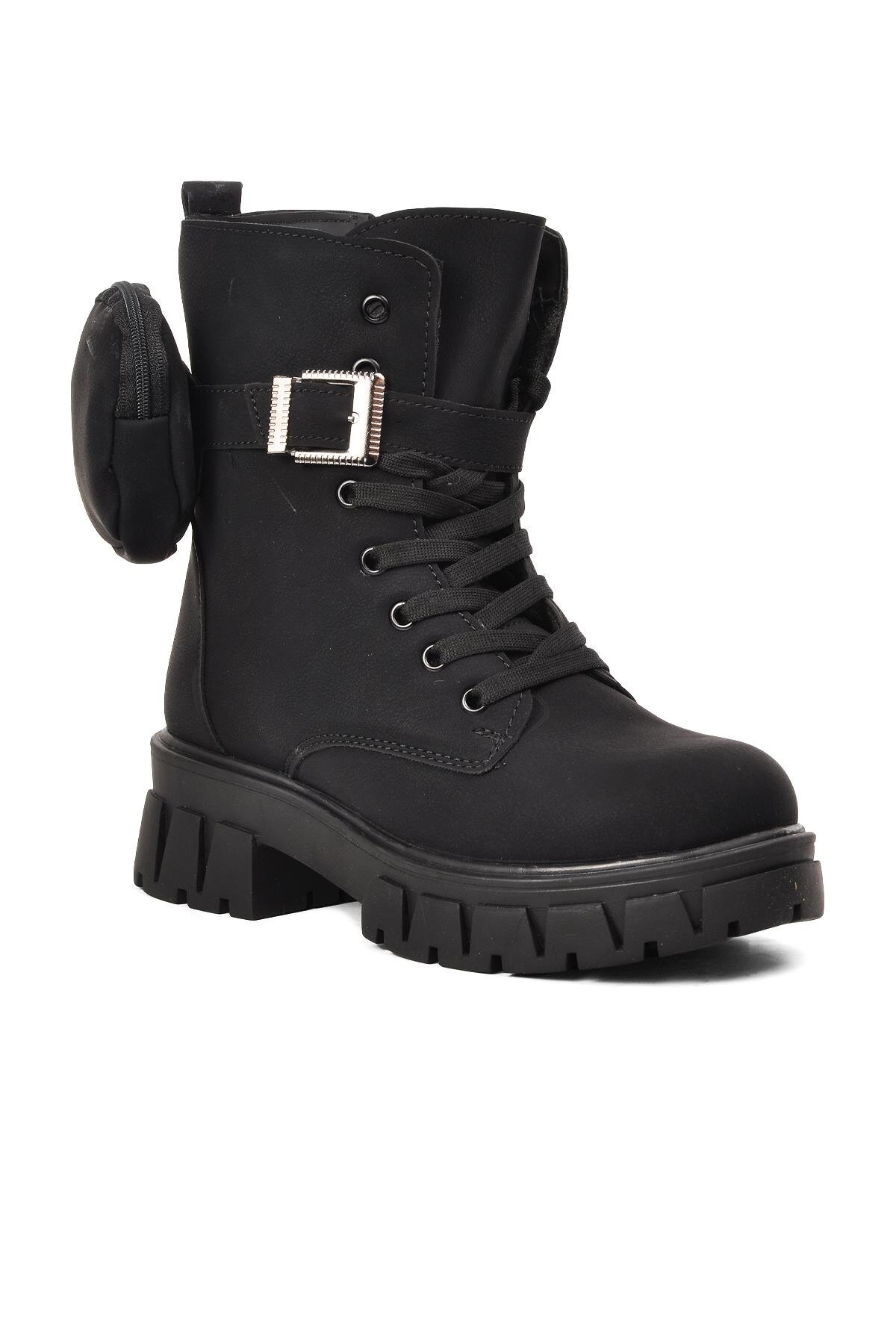 Walkway Siyah-Zümrüt Kadın Bot