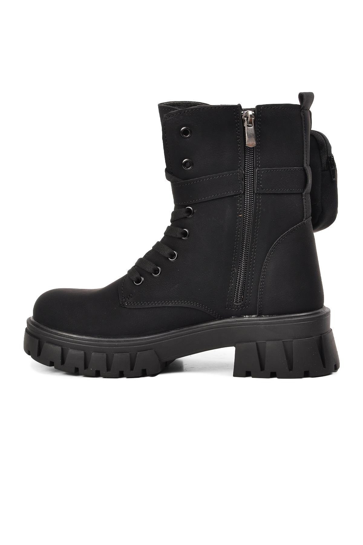 Walkway Siyah-Zümrüt Kadın Bot