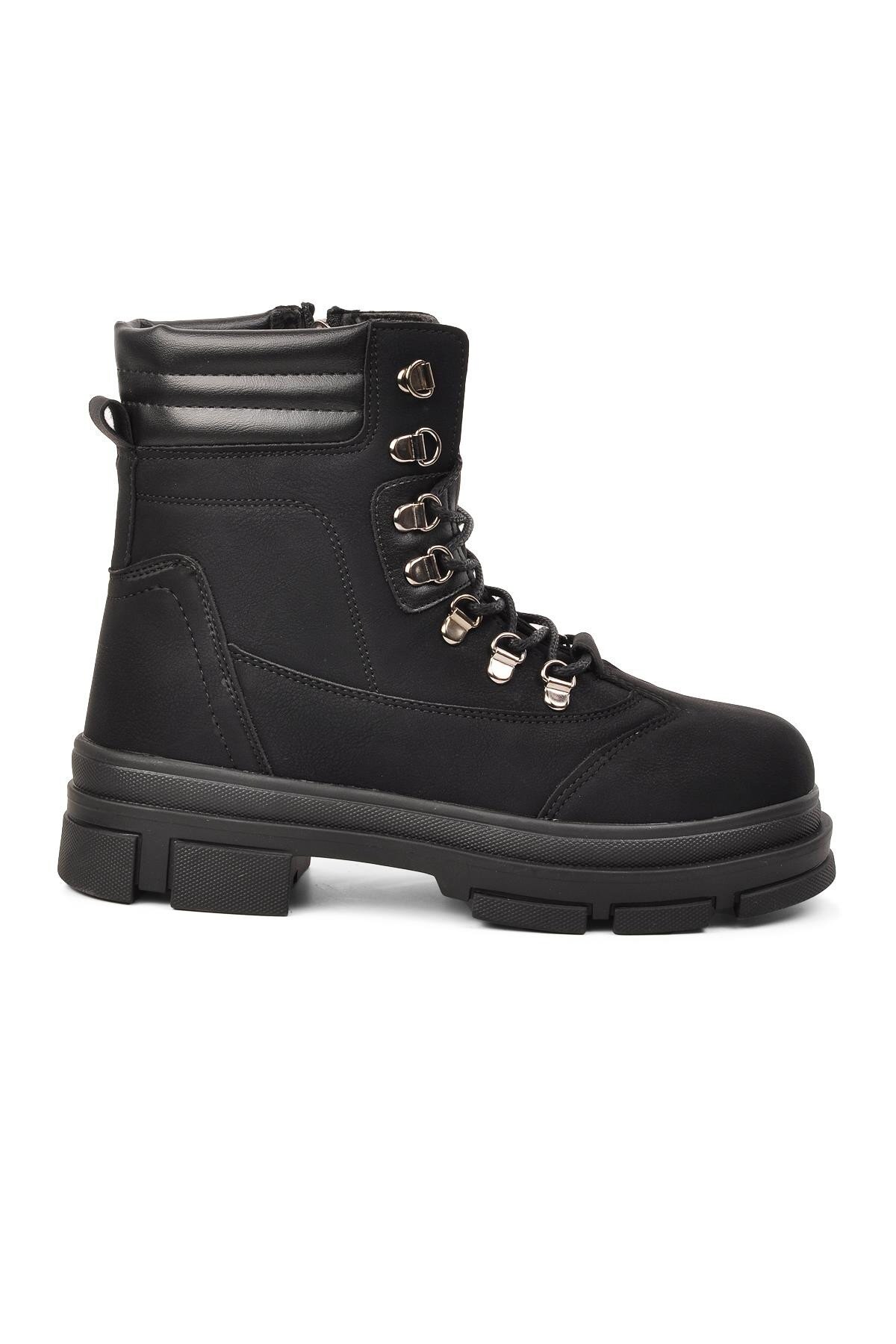 Walkway Siyah-Zümrüt Kadın Bot