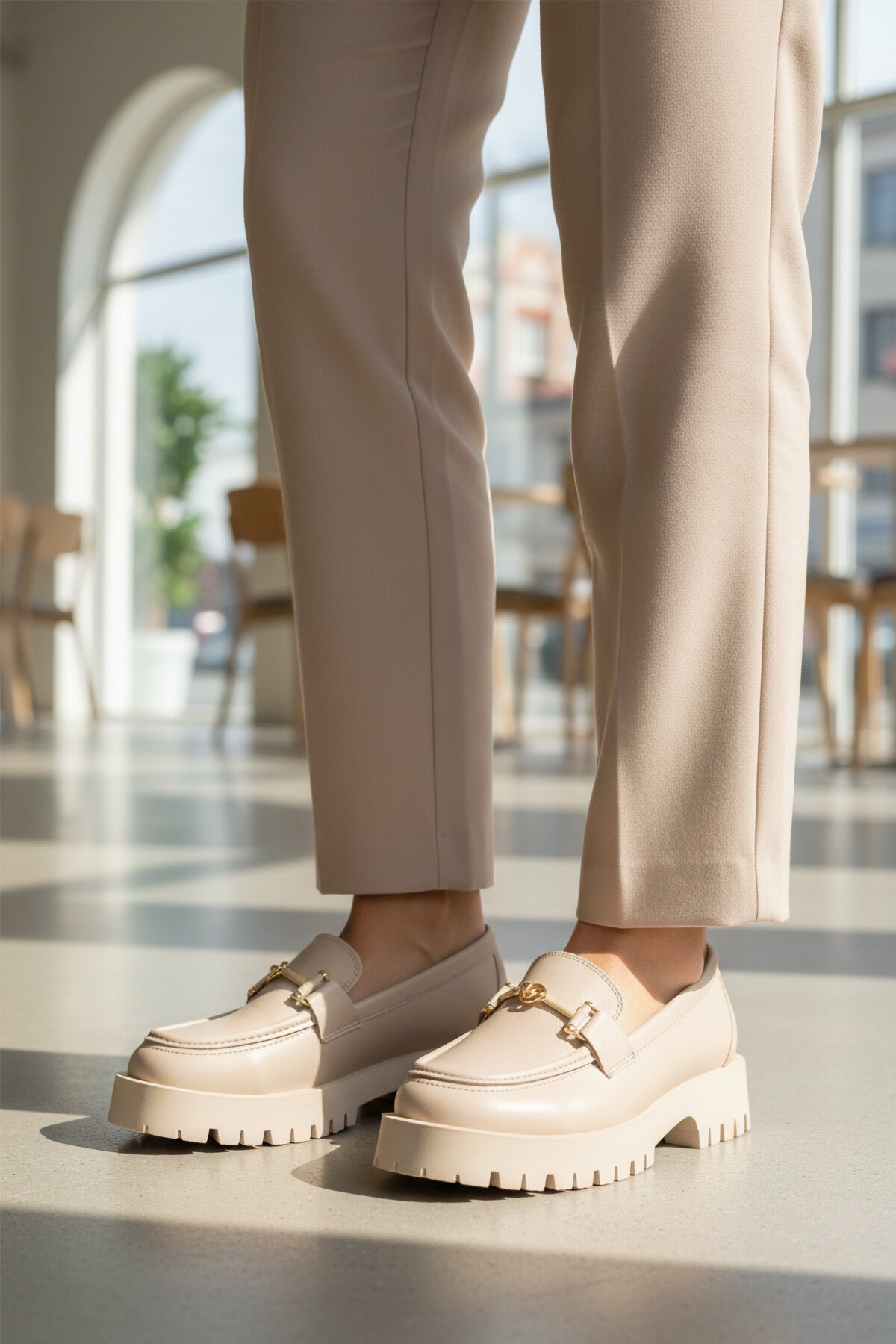 Bej Cilt Kadın Günlük Ayakkabı 547825 Z