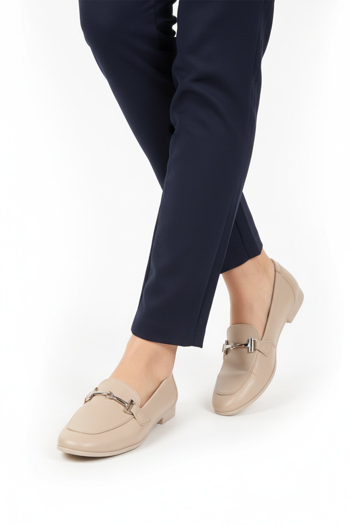 Bej Cilt Hafif Kadın Günlük Ayakkabı 572433 Z