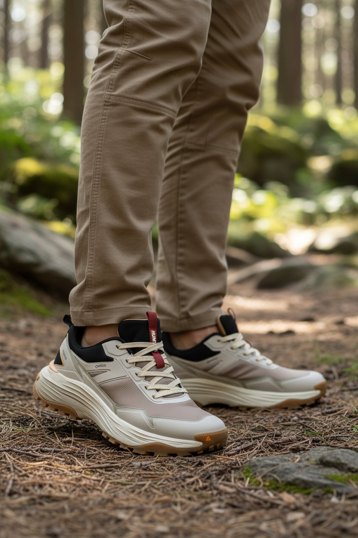 Bej-Siyah Erkek Spor Ayakkabı 350497A M