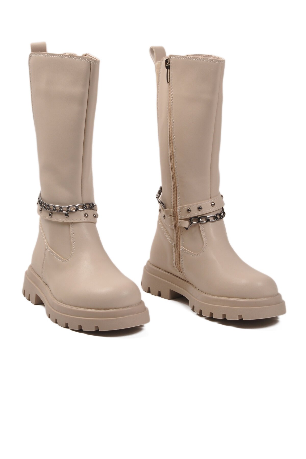 Bej Hafif Çocuk Çizme Paris-26K F