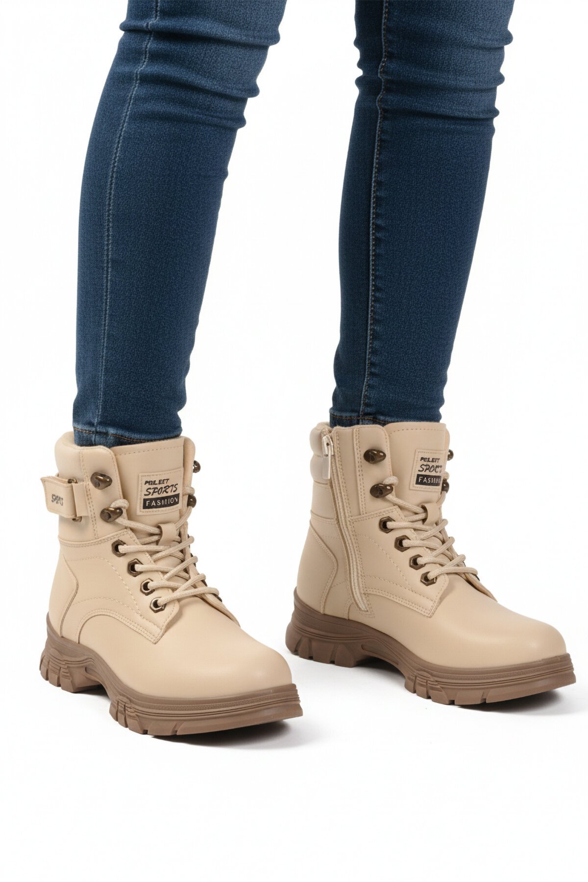 Bej-Vizon İçi Polarlı Kadın Bot 24035 Z