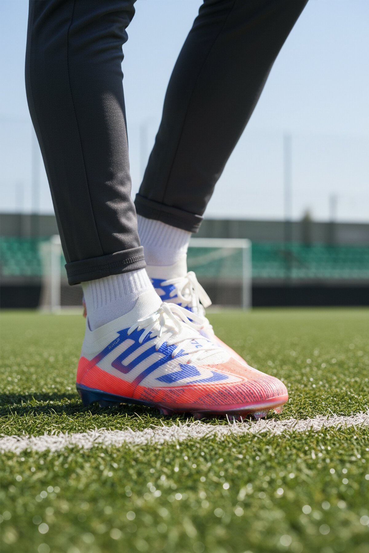 Beyaz-Saks Polyester Karışımlı Unisex Krampon GKP-252-149 G