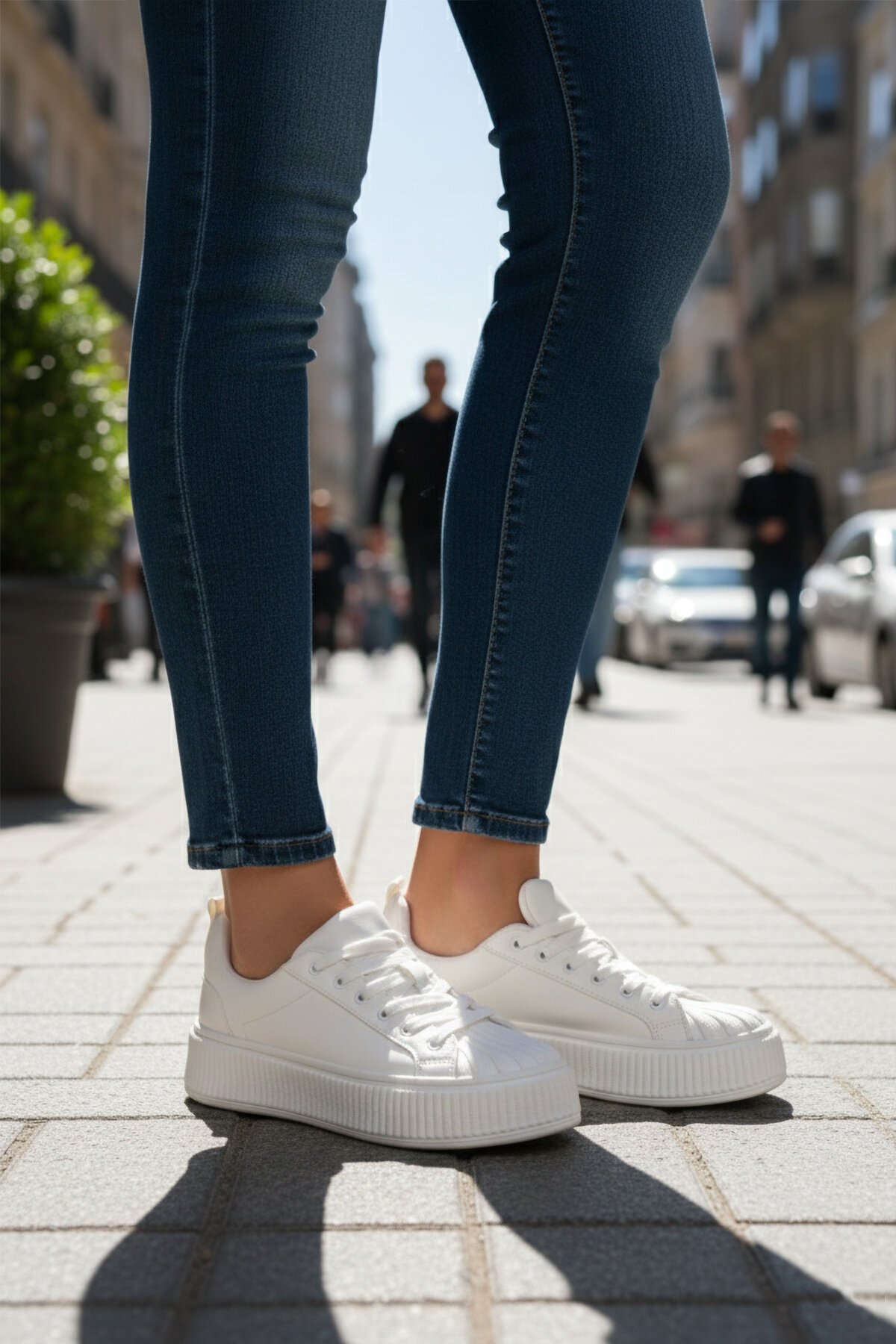 Beyaz Kadın Spor Ayakkabı Grov 410 G