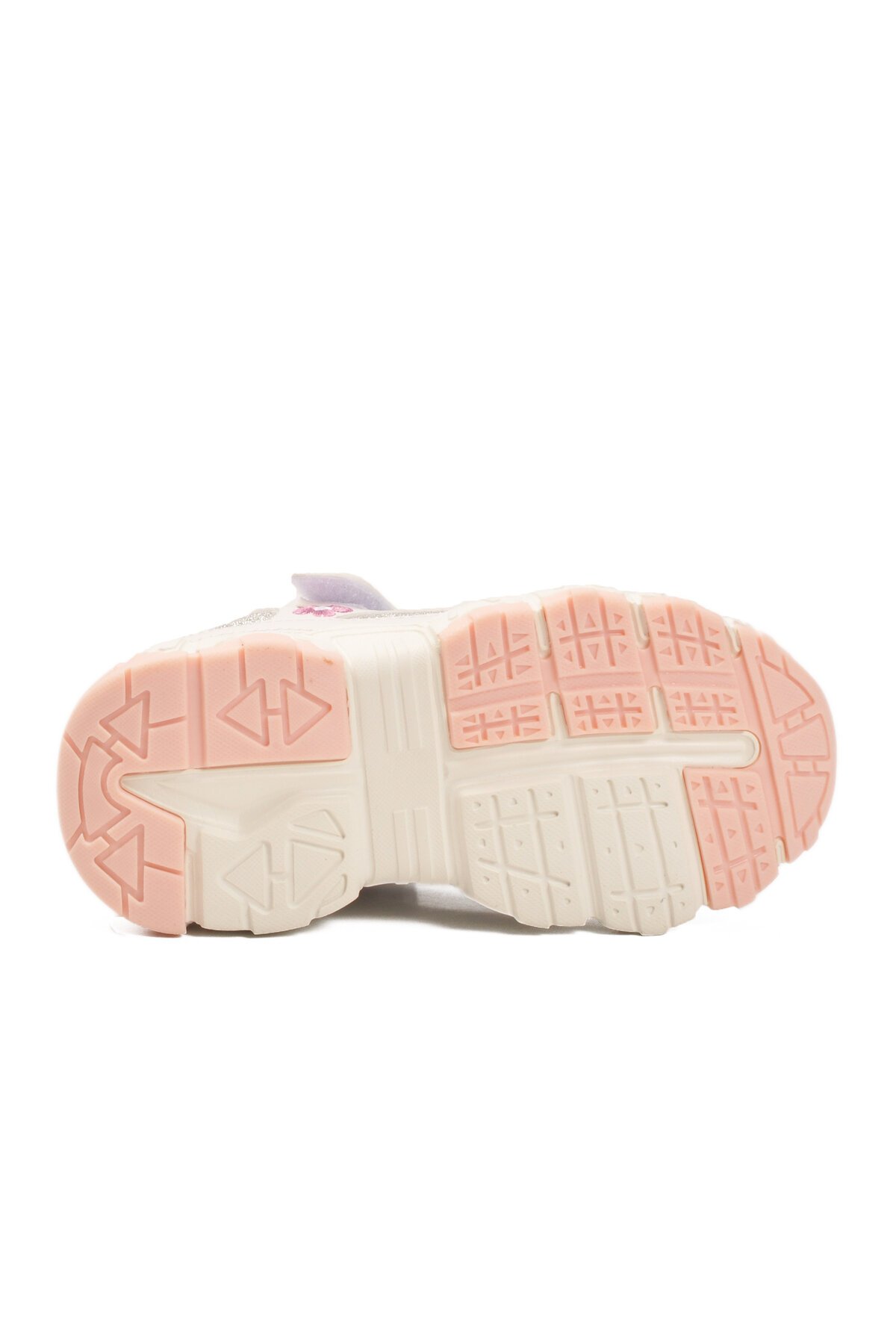 Beyaz Cırtlı Kız Çocuk Spor Ayakkabı Bella Kısa P