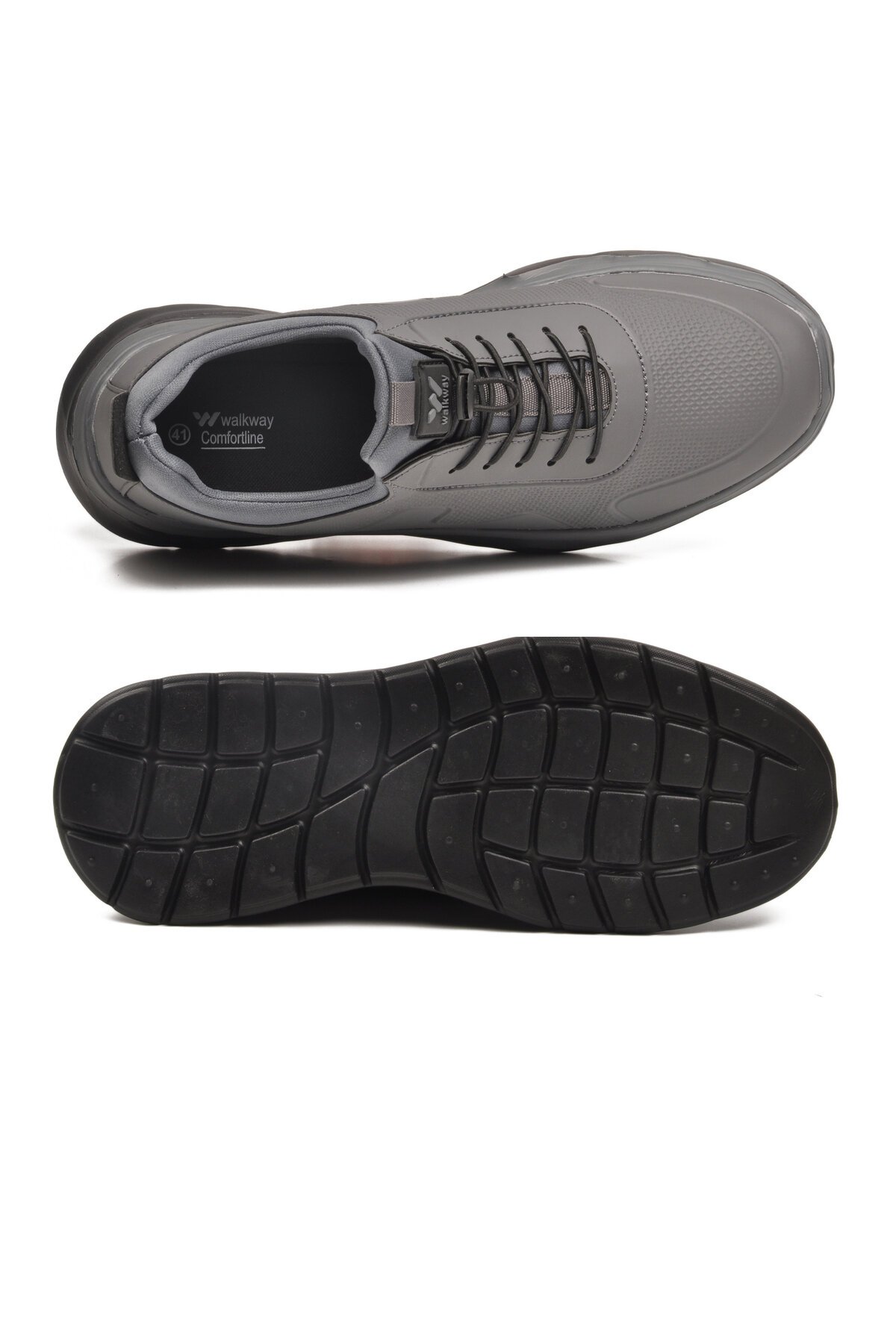 Füme Lastik Bağcıklı Comfort Taban Hafif Erkek Spor Ayakkabı Kaif 2323 M