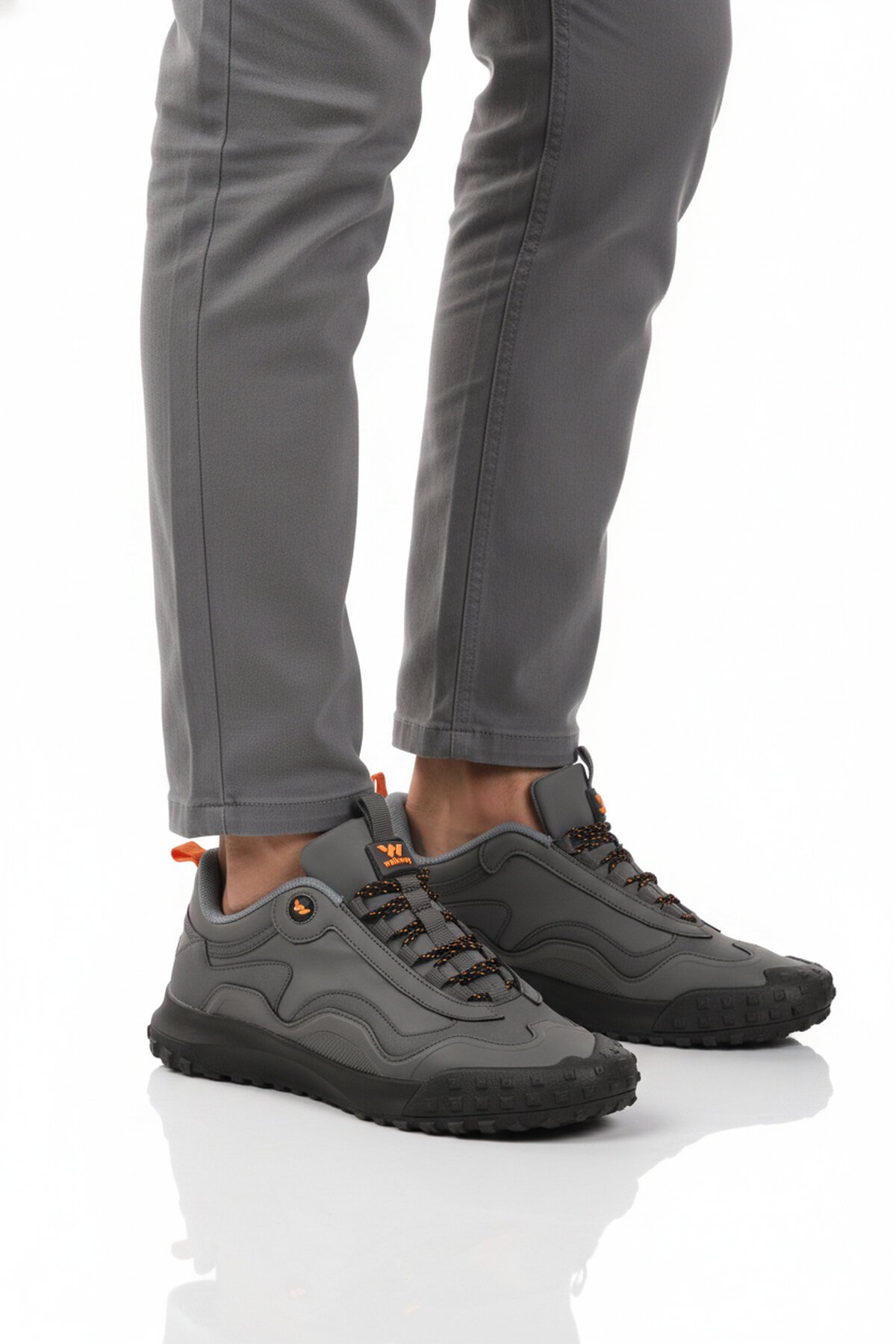 Füme Suni Deri Erkek Spor Ayakkabı Mosk 2049 M