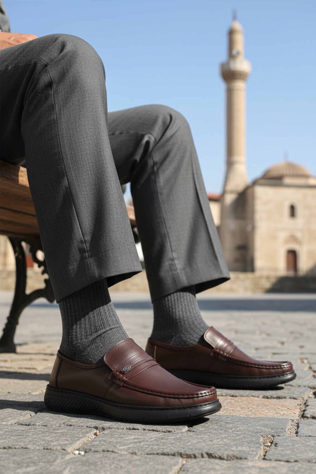 Kahve Hakiki Deri Erkek Günlük Ayakkabı DSN 2030 M