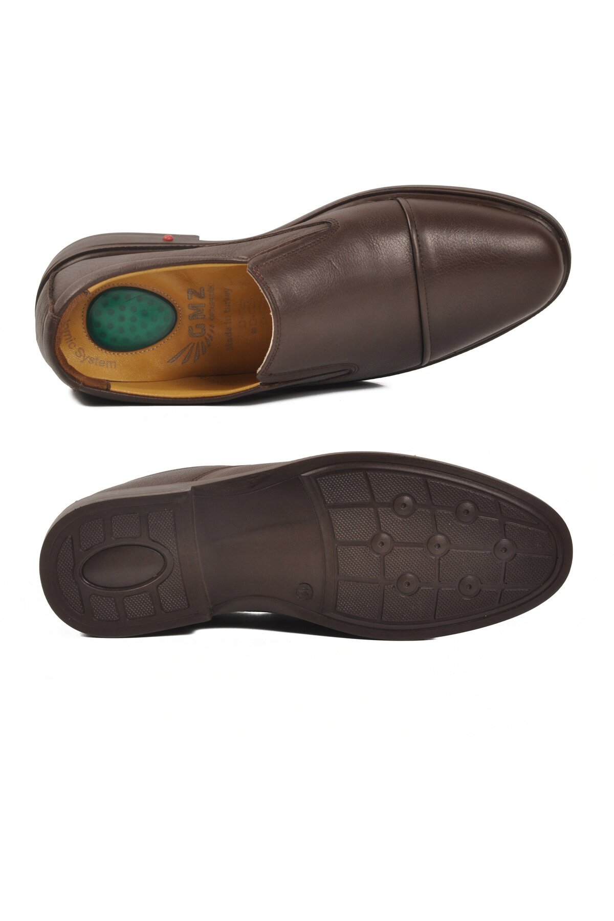 Kahve Hakiki Deri Erkek Klasik Ayakkabı 425 M