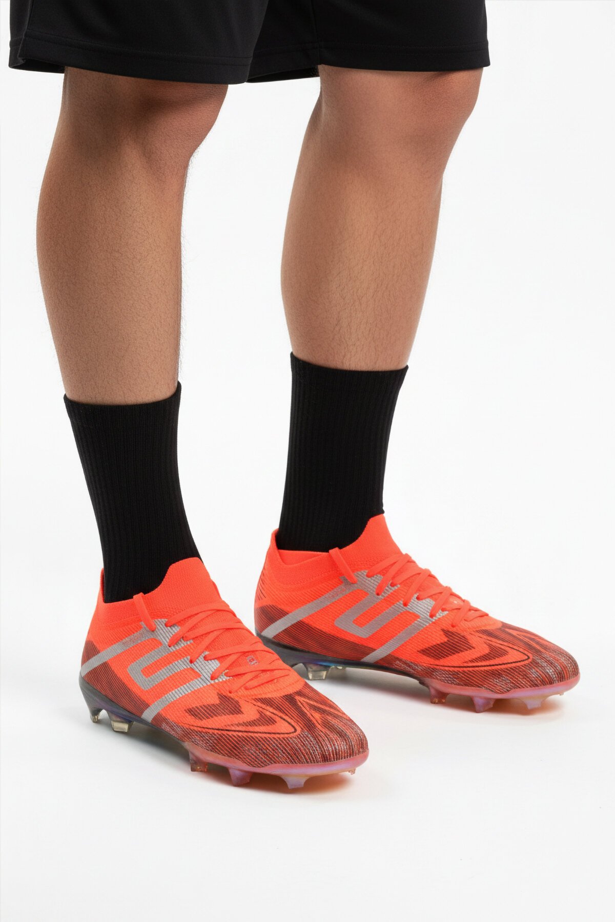 Kırmızı-Gümüş Çoraplı Unisex Krampon GKP-252-149 G