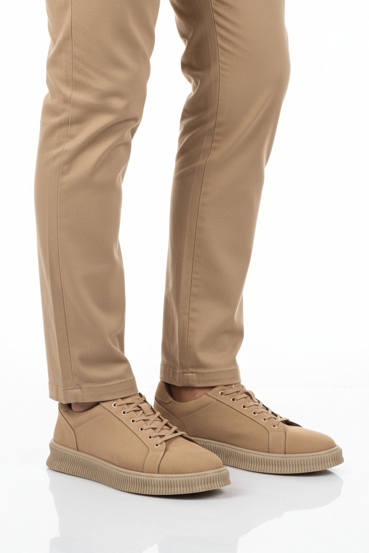 Kum Nubuk Hakiki Deri Erkek Günlük Ayakkabı 2516 M