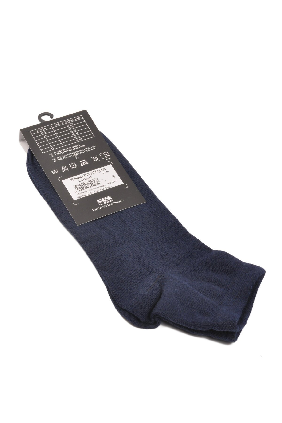 Lacivert Pamuklu Uzun Erkek Çorap PTK-2184
