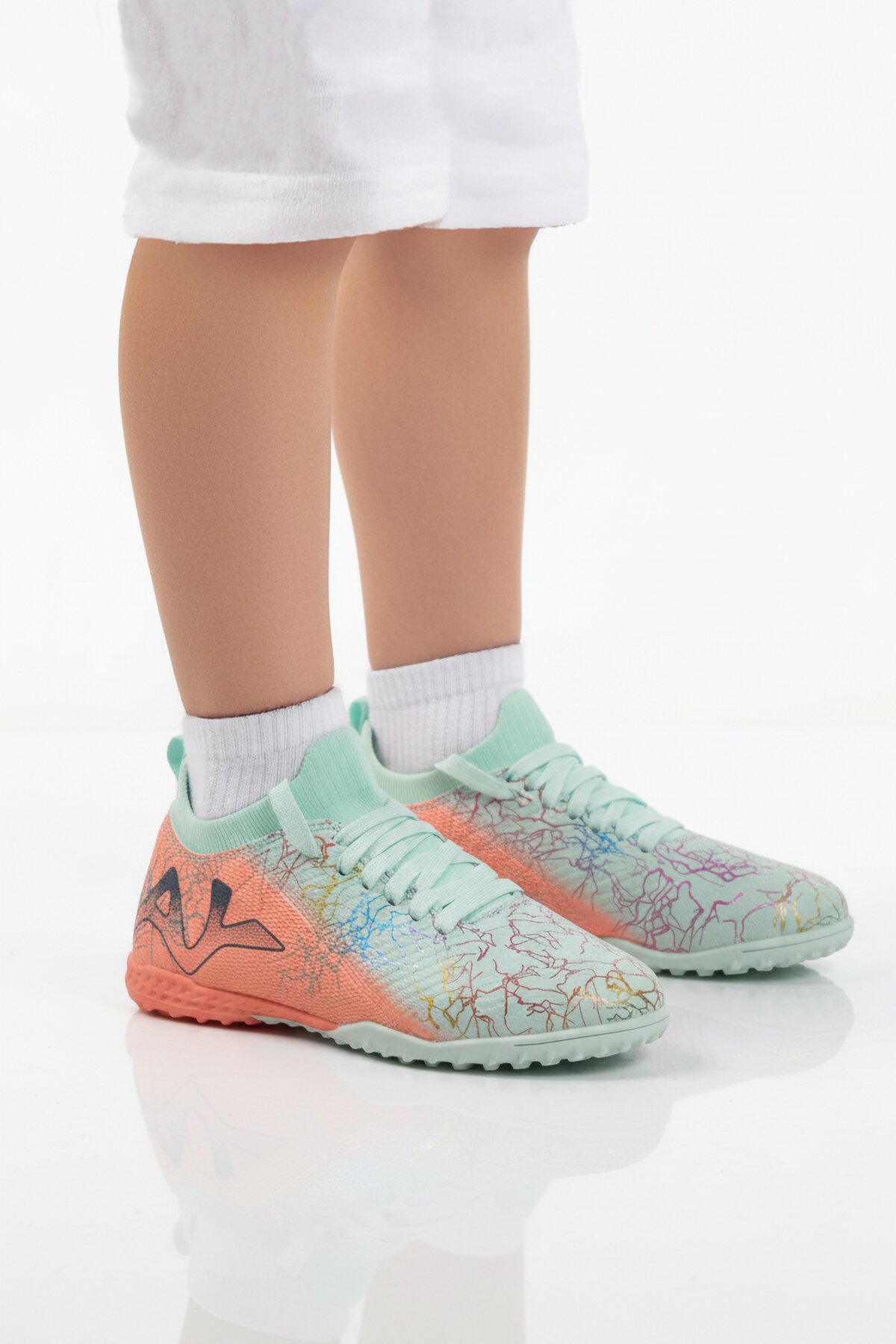 Mint-Somon Esnek Hafif Çocuk Halı Saha Ayakkabısı FH-252-153 F