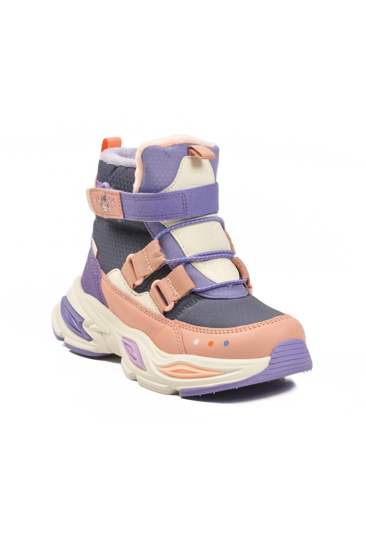 Mor-Pudra İçi Polarlı Bilek Boy Çocuk Bot 2087 F