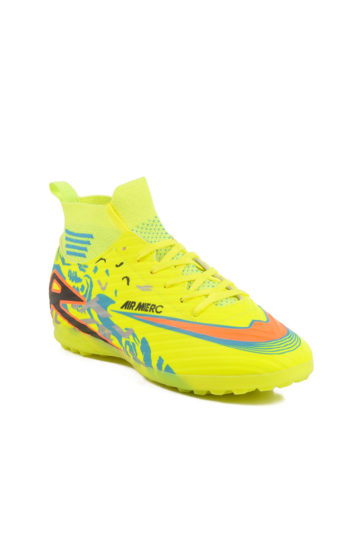 Neon Sarı Polyester Karışımlı Unisex Halı Saha Ayakkabısı Merc WJ-502 M