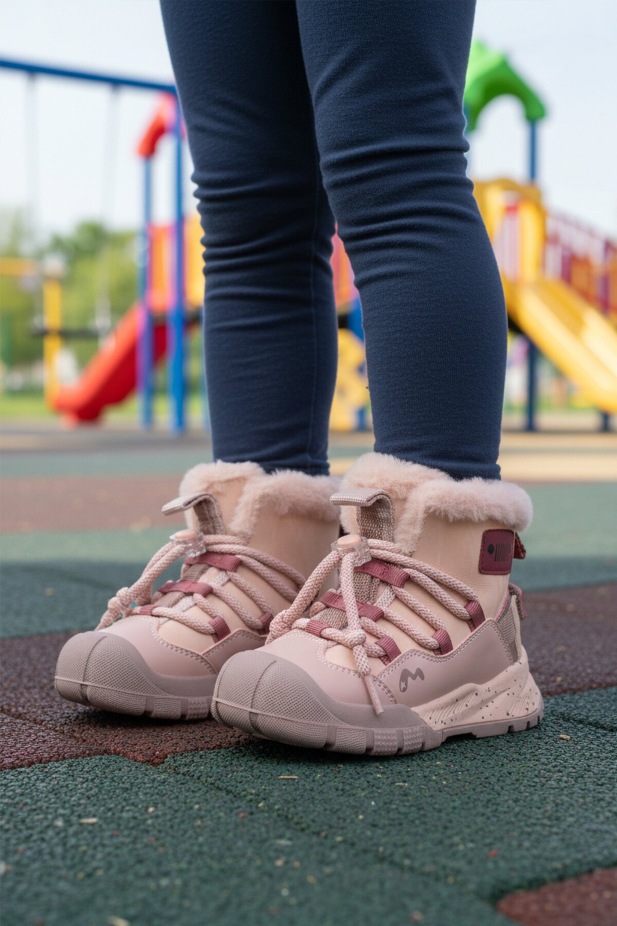 Pembe İçi Kürklü Hafif Çocuk Bot 22671 F