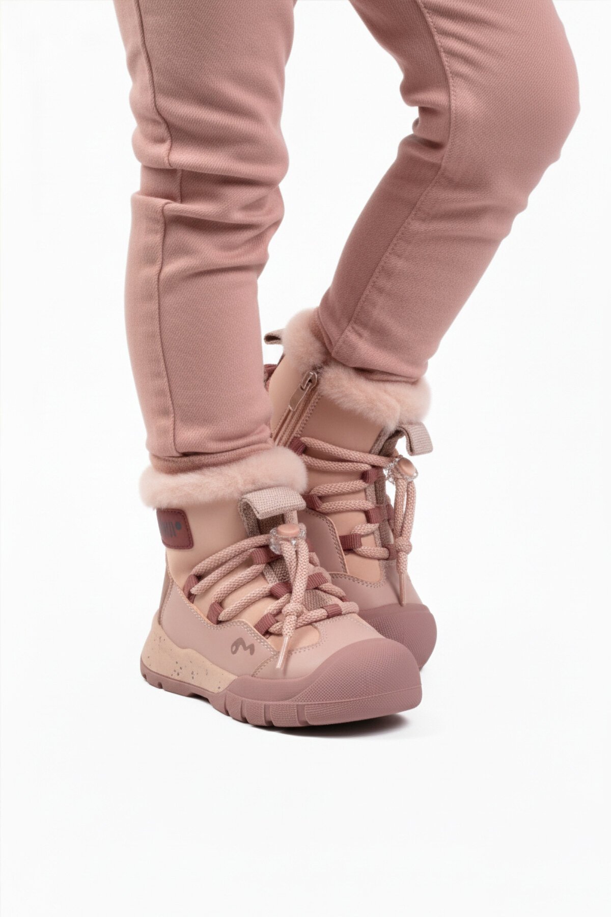 Pembe İçi Kürklü Hafif Çocuk Bot 22671 F