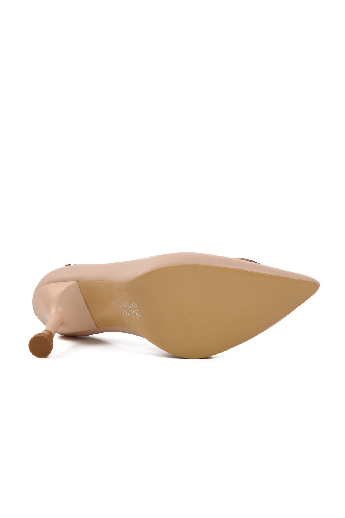 Krem Kadın Abiye Ayakkabı Dar Kalıp