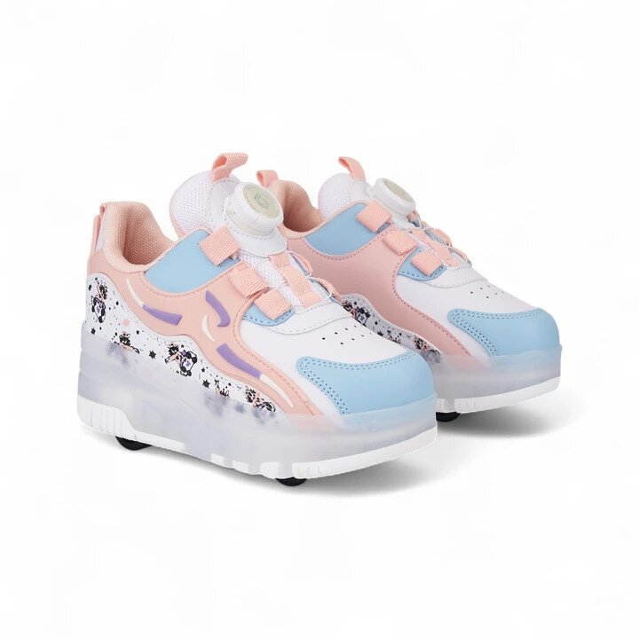 Rocky Pudra Ortopedik Işıklı Patenli Çocuk Spor Ayakkabı Nils F