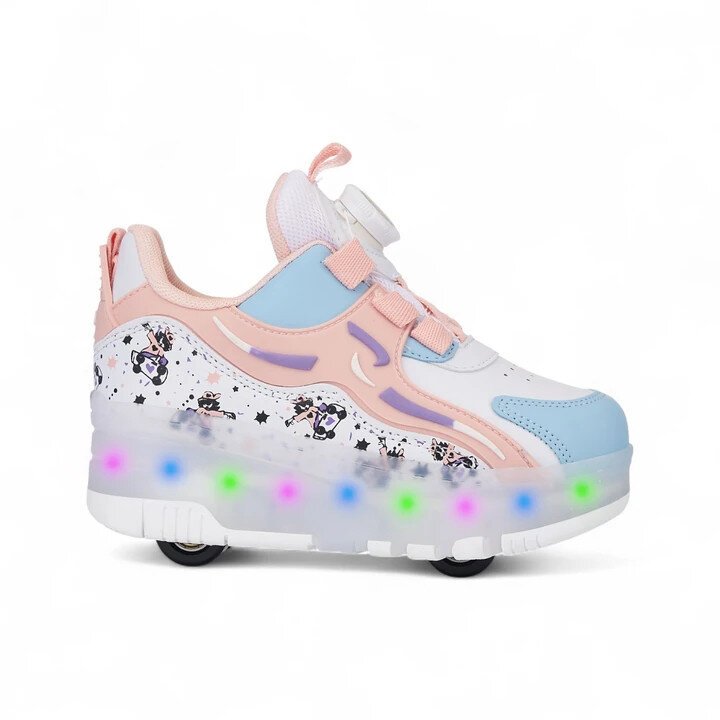 Rocky Pudra Ortopedik Işıklı Patenli Çocuk Spor Ayakkabı Nils F