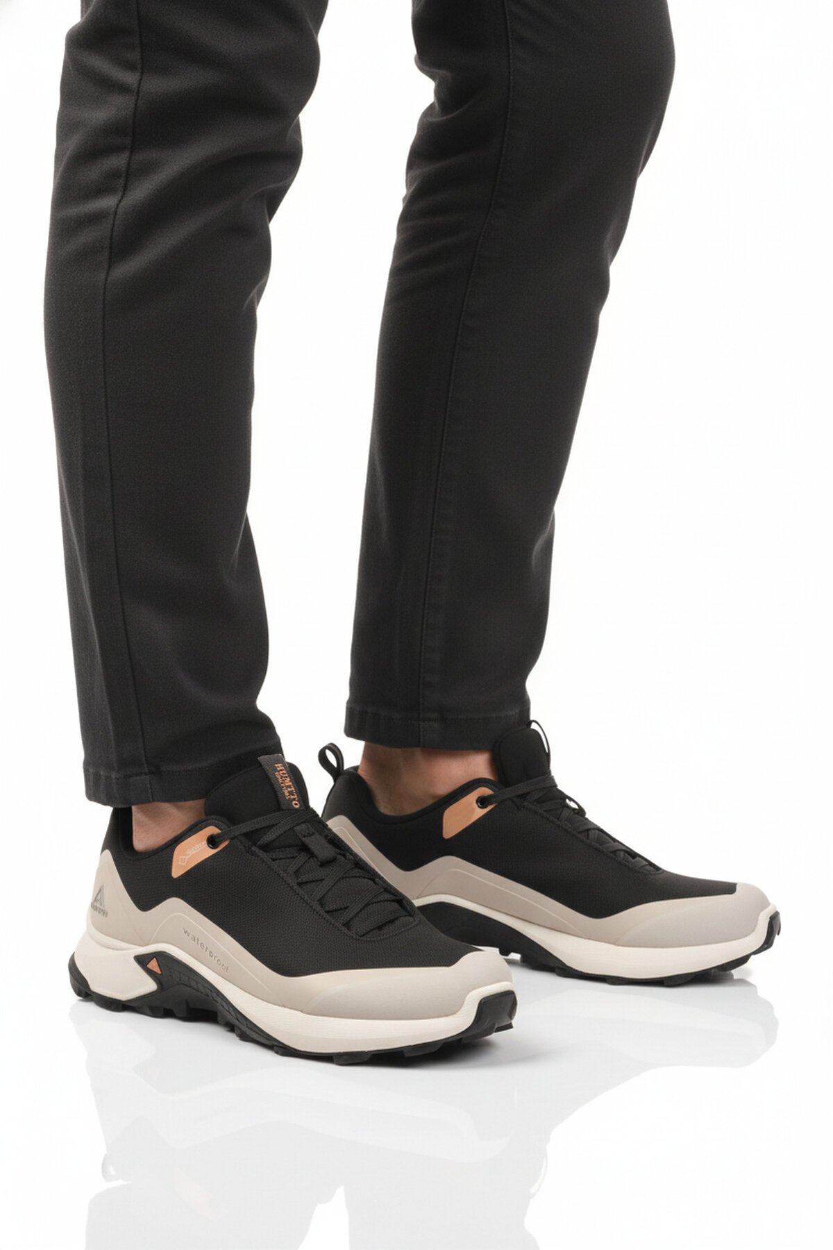 Siyah-Bej-Gri waterproof Erkek Outdoor Ayakkabı 110396A-1 M