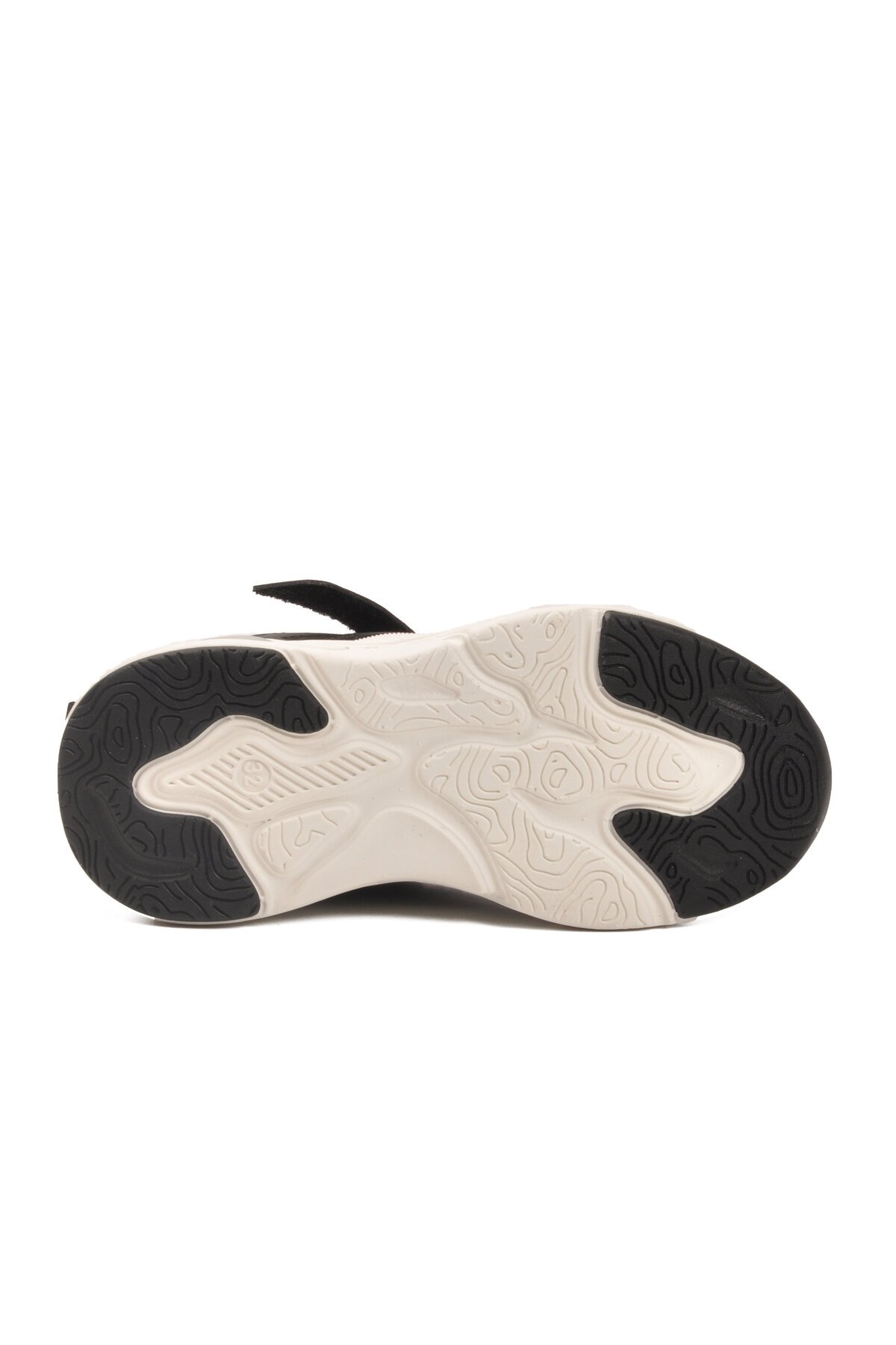 Siyah-Beyaz Cırtlı Hafif Çocuk Spor Ayakkabı Toti F