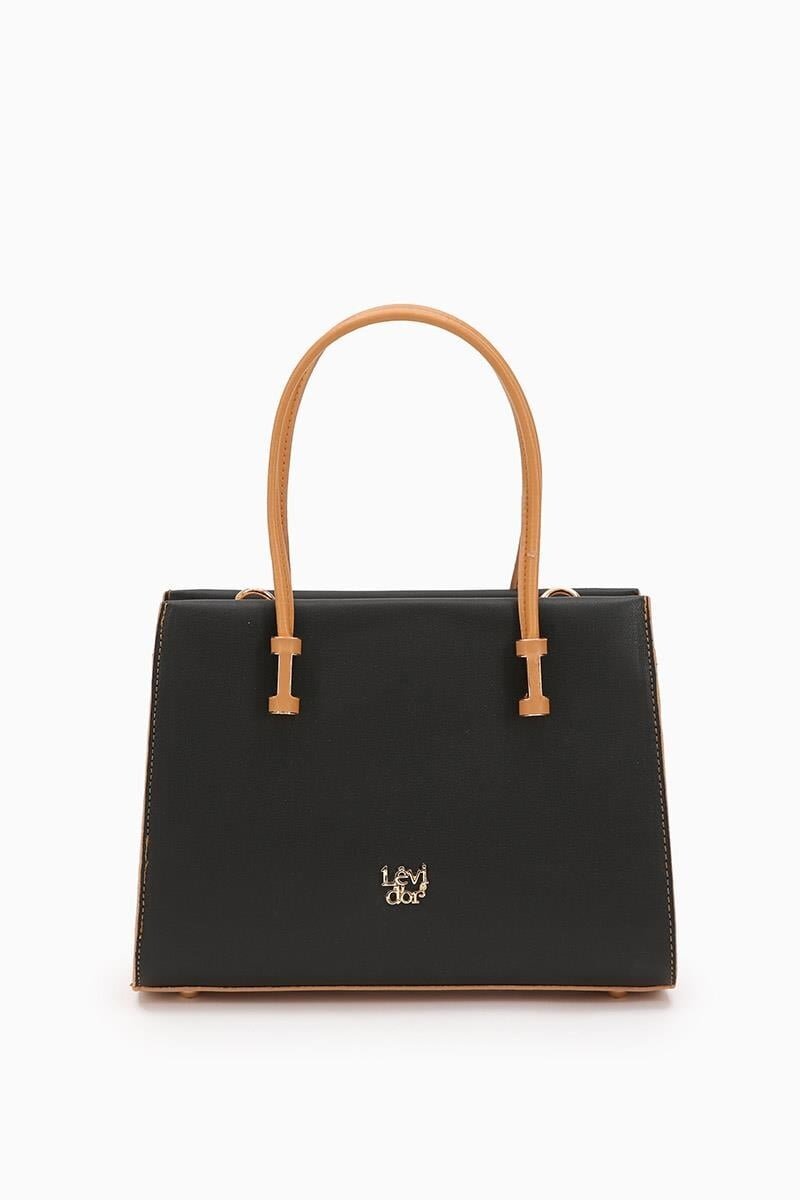 Siyah-Camel Kadın Omuz Çantası 930156