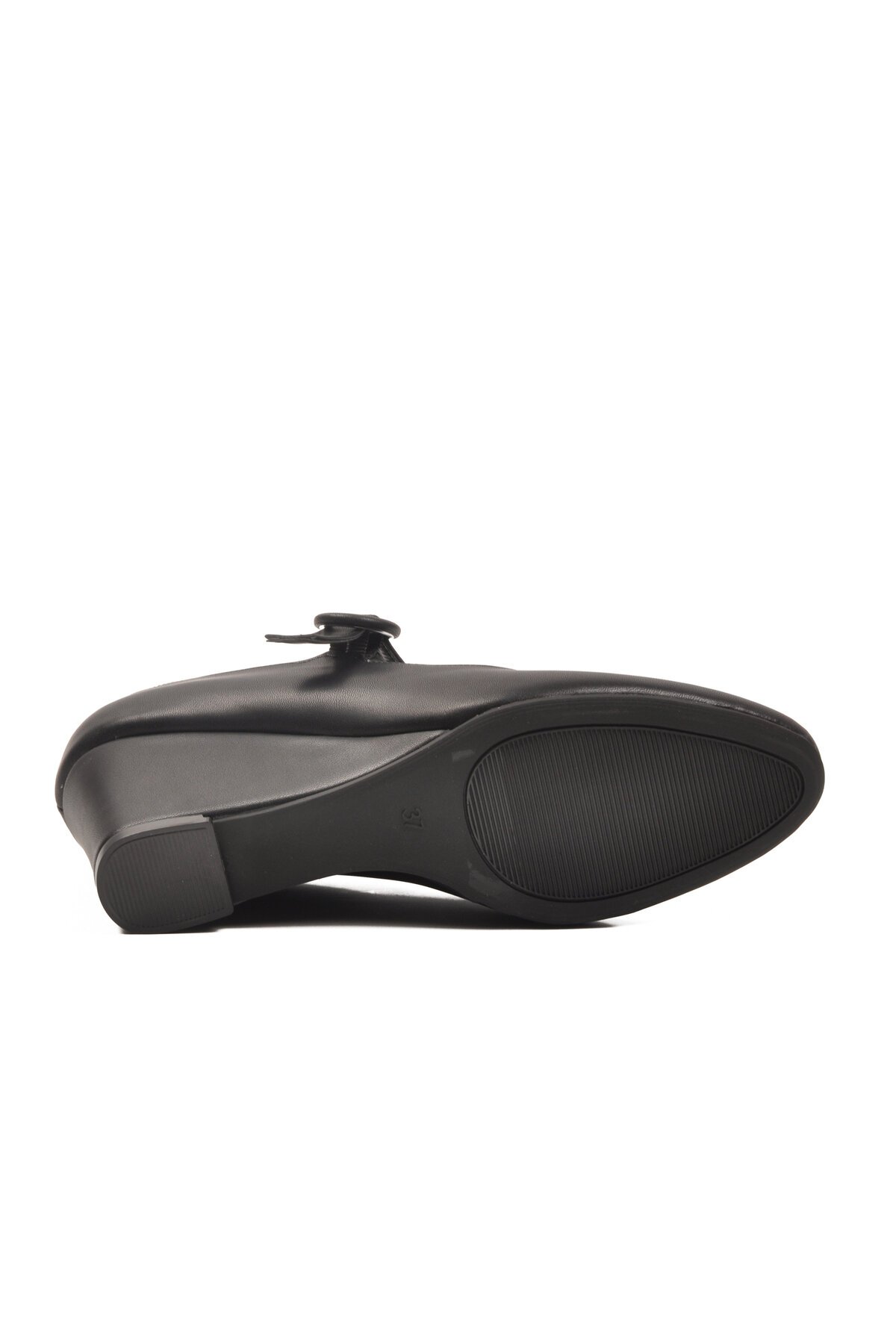 Siyah Cilt Dolgu Topuklu Kadın Topuklu Ayakkabı 312478 Z