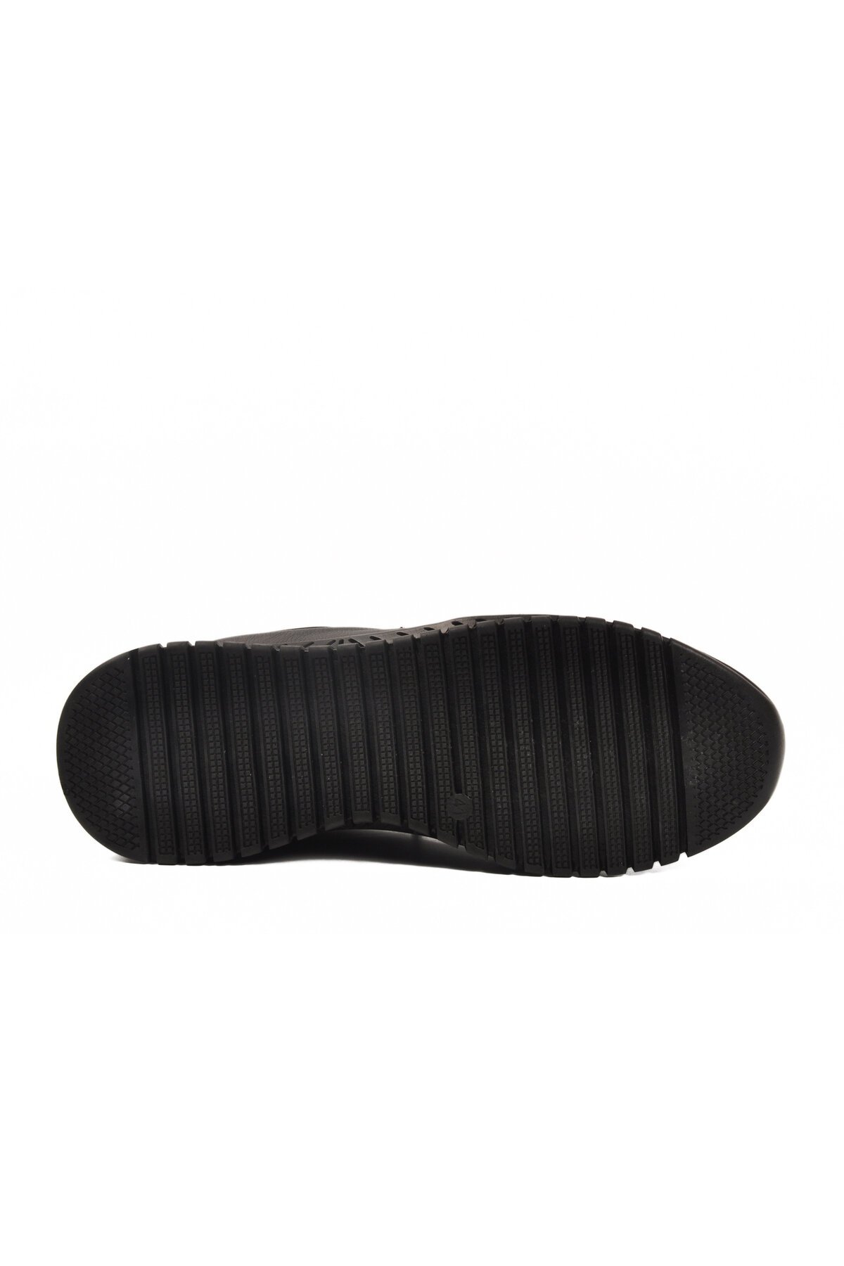 Siyah Hakiki Deri Bağcıklı Erkek Günlük Ayakkabı Ayakmod 316 M