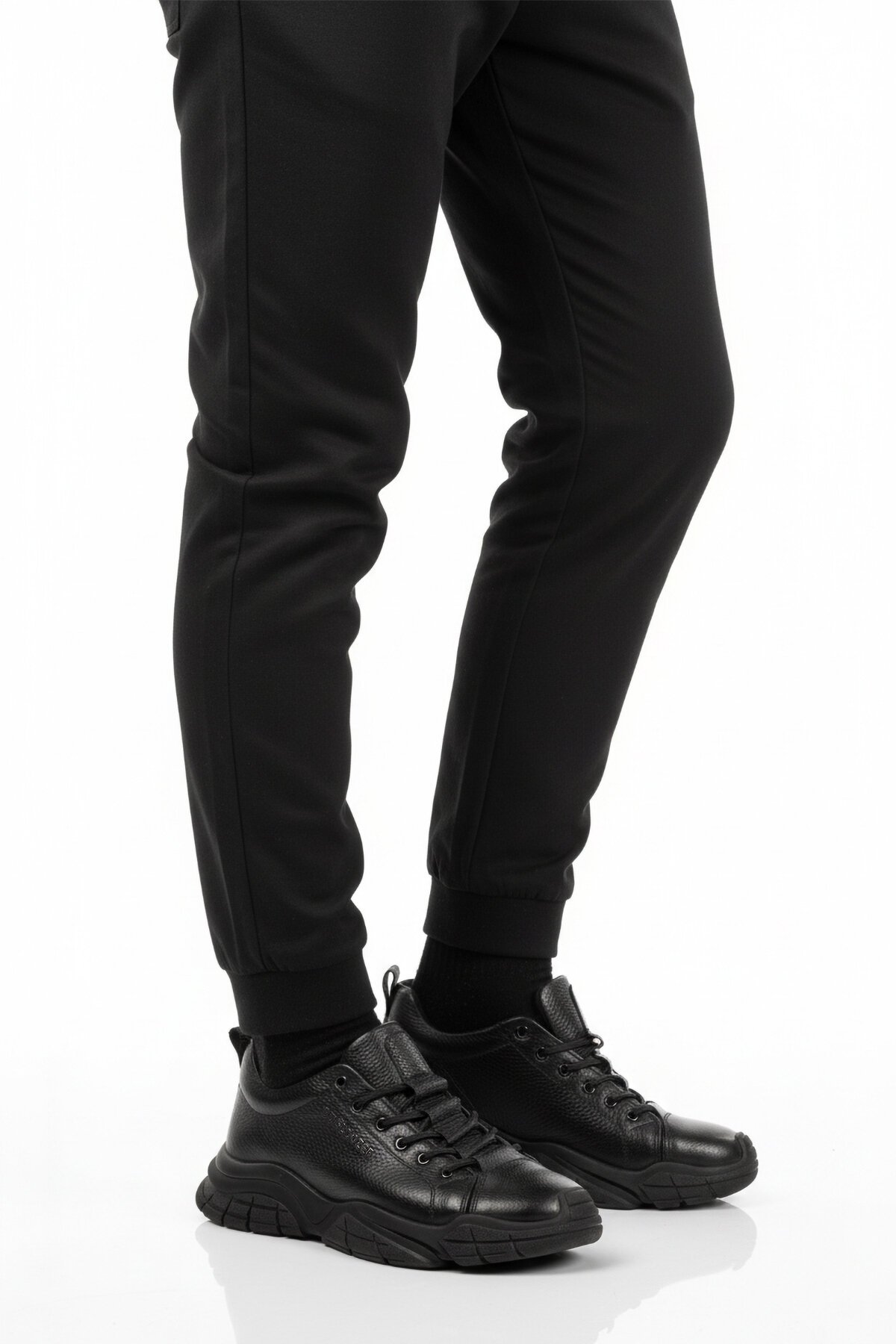 Siyah Floter Hakiki Deri Dar kalıp Erkek Günlük Ayakkabı 260037 M