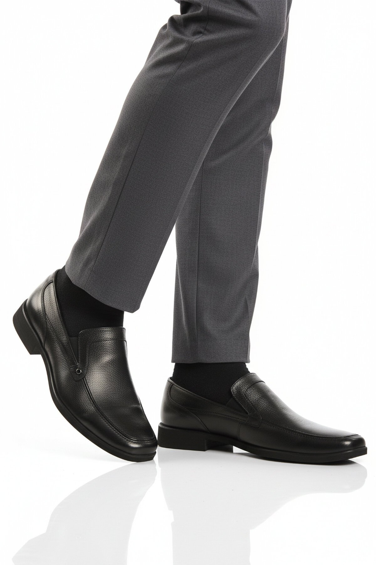 Siyah Hakiki Deri Erkek Klasik Ayakkabı 00685 M